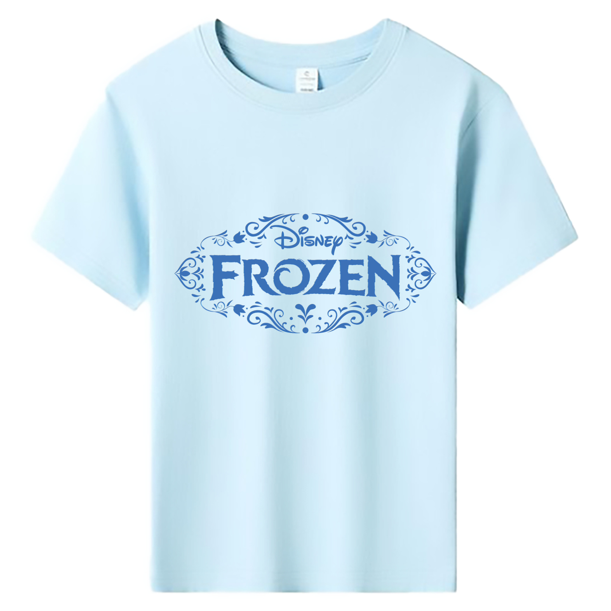 （画像用） アナと雪の女王 アンナ エルサ Frozen Anna Elsa 綿100％キッズTシャツ（フロントプリント）